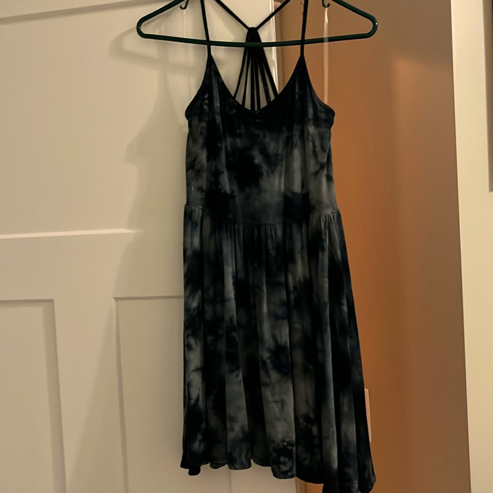 Soft & Sexy American Eagle black tie die dress size M.
